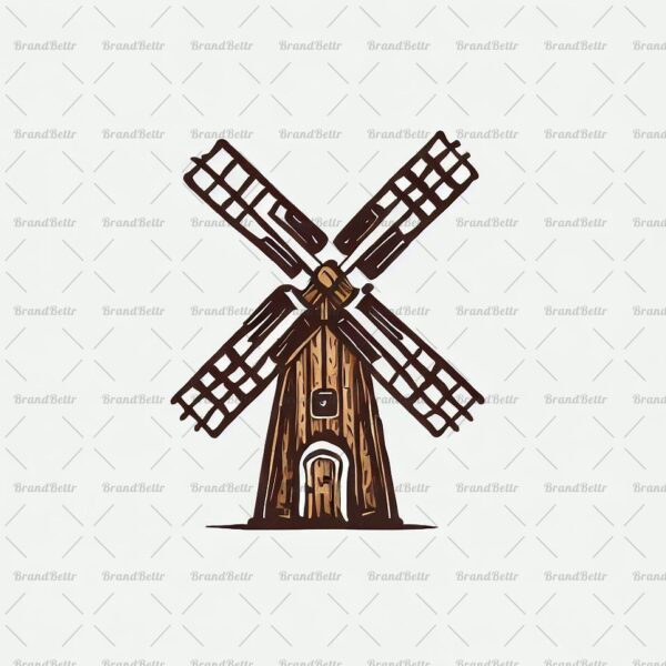 Rustikale Windmühle